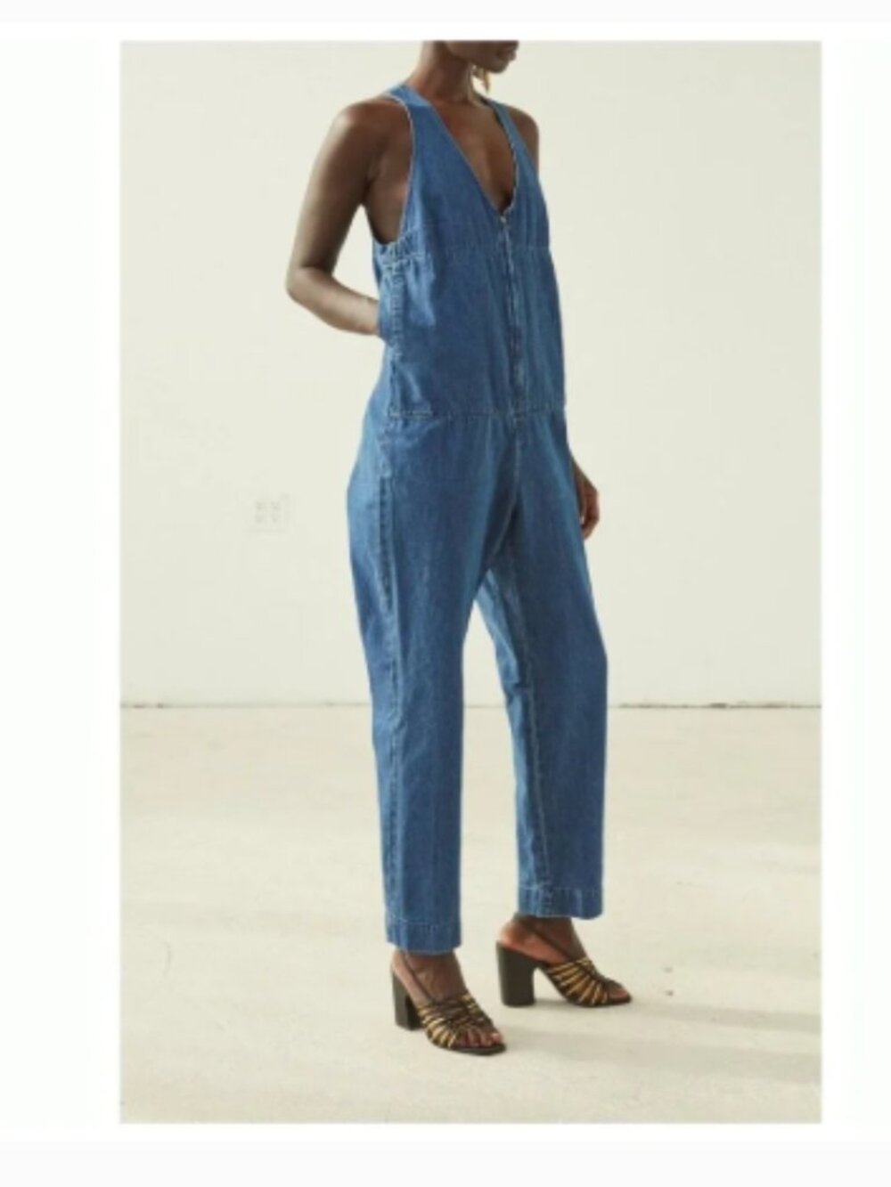 Rachel Comey Buxton Denim Jumpsuit Sz 2